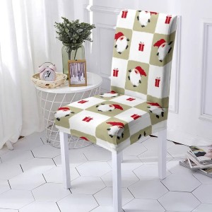 Świąteczny pokrowiec na krzesło - Winter White