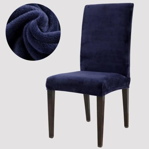 Pluszowy pokrowiec na krzesło - GRANATOWY.jpeg