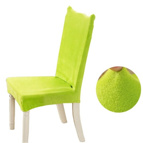Pluszowy pokrowiec na krzesło - Neonowa Zieleń.jpeg
