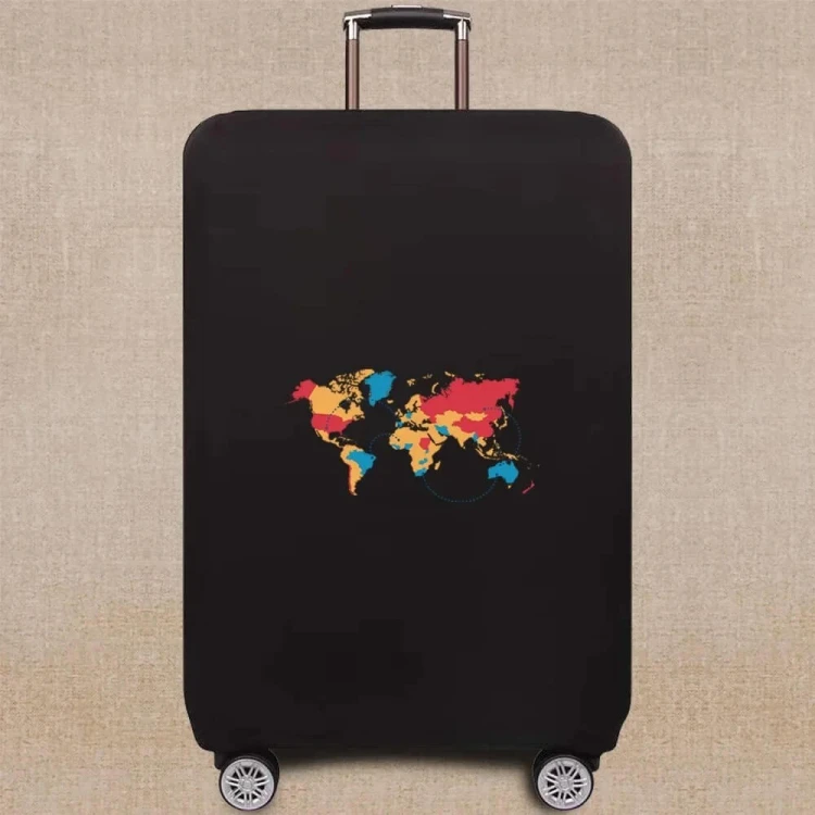 Elastyczny pokrowiec na walizkę - Journey Across the Globe.jpeg
