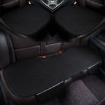 Pokrowce na siedziska foteli samochodowych przód i tył - woven - Czarny