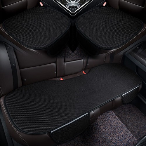 Pokrowce na siedziska foteli samochodowych przód i tył - woven - Czarny.jpg