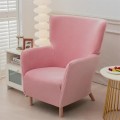Aksamitny pokrowiec na fotel uszak IKEA OSKARSHAMN - Różowy.jpeg