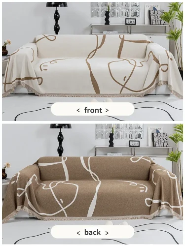 Narzuta na kanapę - BiColor - Brązowy.webp