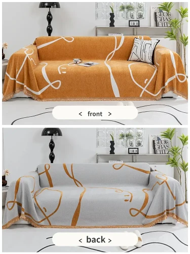 Narzuta na kanapę - BiColor - Pomarańczowy.webp