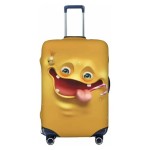 Elastyczny pokrowiec na walizkę - Brązowy Grymas