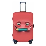 Elastyczny pokrowiec na walizkę - Nerd Czerwony
