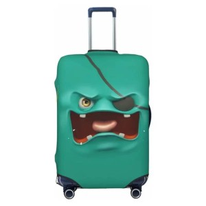 Elastyczny pokrowiec na walizkę - Turkusowy Potwór