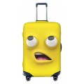 Elastyczny pokrowiec na walizkę - Żółty Zmartwiony.jpg