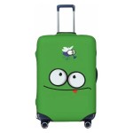 Elastyczny pokrowiec na walizkę - Zielony Oczko