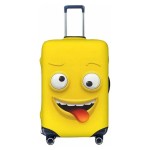Elastyczny pokrowiec na walizkę - Żółty Wesołek