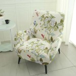 POKROWIEC NA FOTEL Z USZAMI - GŁADKI - WESOŁY