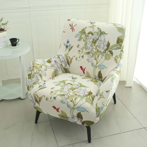 POKROWIEC NA FOTEL Z USZAMI - GŁADKI - WESOŁY.jpeg