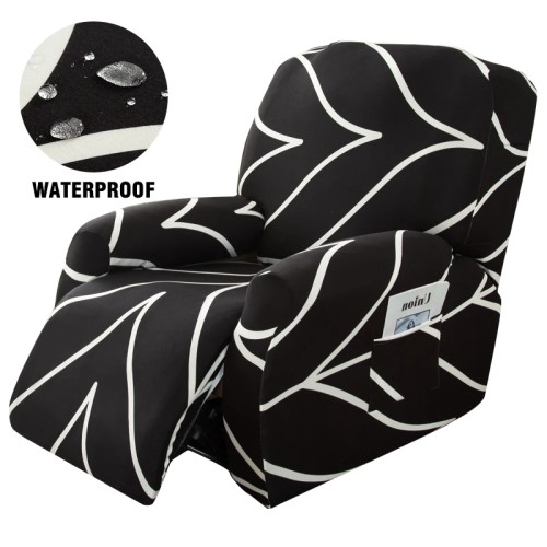 Elastyczny pokrowiec na fotel rozkładany - LIŚCIE.jpeg