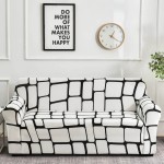 POKROWIEC NA SOFĘ - KANAPĘ - Geometrisk B&W