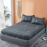 Pokrowiec na materac łóżko - SZARY RUMIANEK