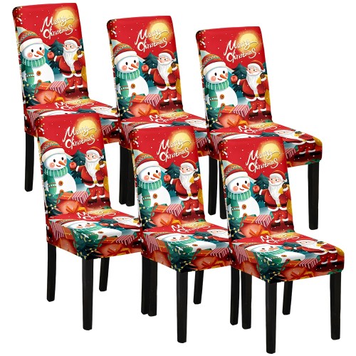 ŚWIĄTECZNE POKROWCE NA KRZESŁA 6 SZT. - Snowman.jpeg