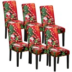 ŚWIĄTECZNE POKROWCE NA KRZESŁA 6 SZT. - Tree