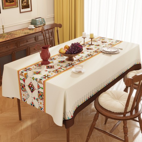 Nowoczesny obrus - materiałowy - plamoodporny - Etno.jpg