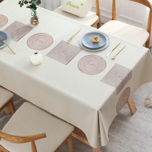 Nowoczesny obrus - materiałowy - plamoodporny - Geometria