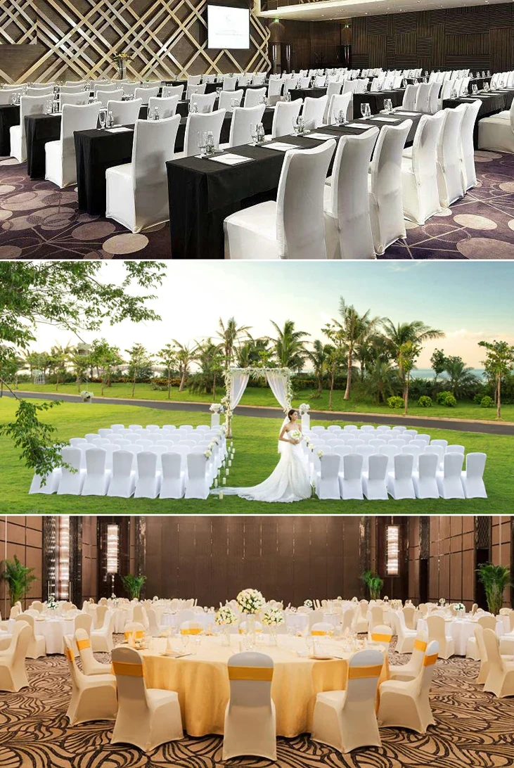 Pokrowce na krzesła bankietowe i weselne