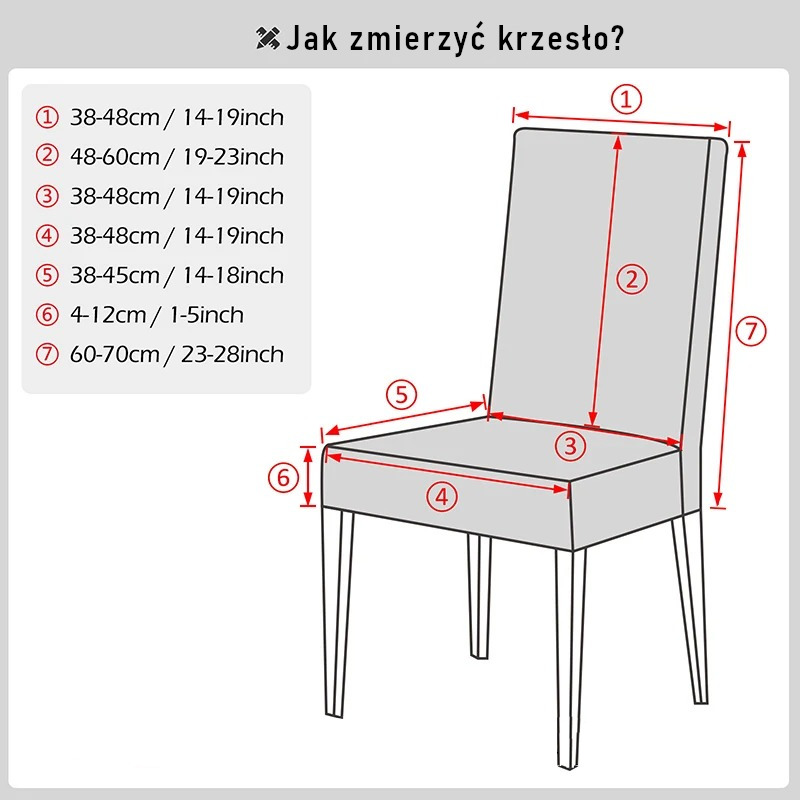Jak mierzyc krzesło