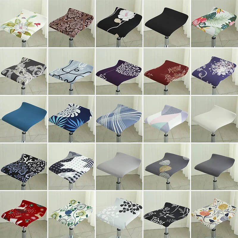 Żakardowy pokrowiec na krzesło barowe-hotelowe - hoker - podglad