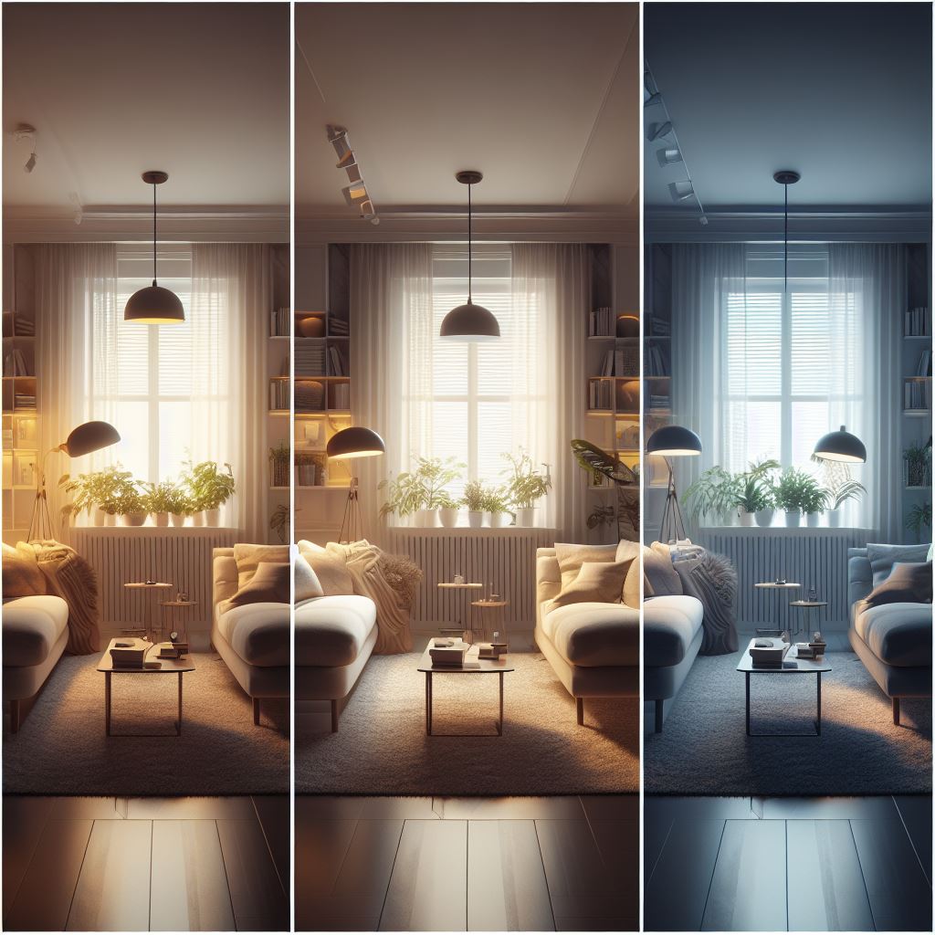 Rodzaje oswietlen w salonie