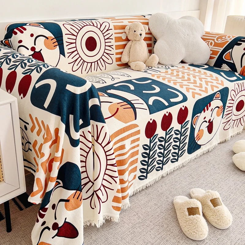 Narzuta na kanapę w stylu boho