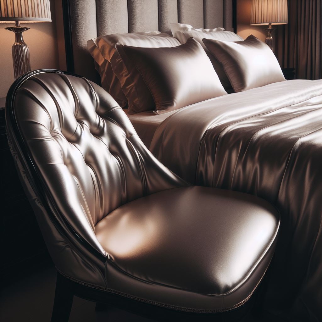 Pokrowce satynowe na krzesłach w sypialni - Bing