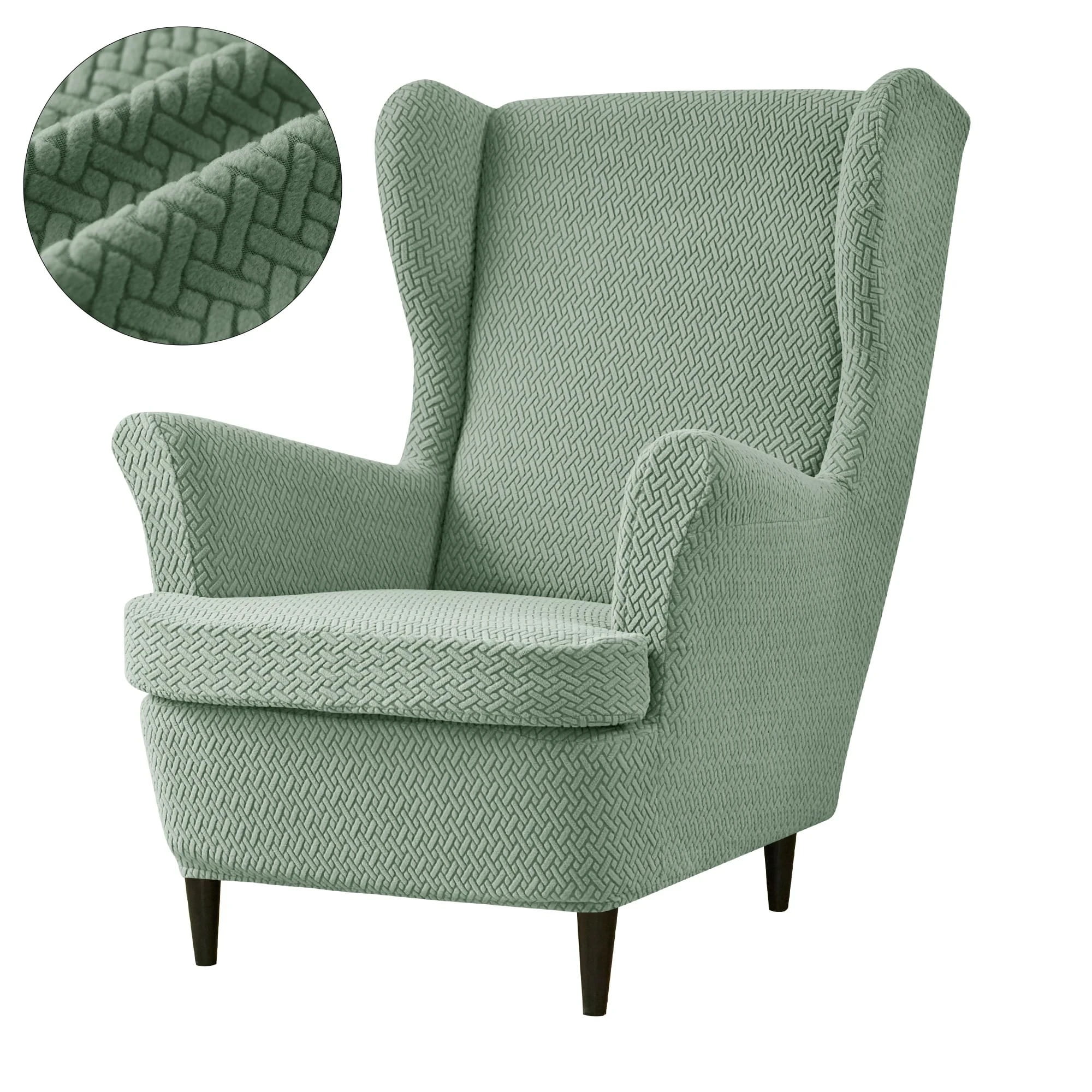 Zakardowy pokrowiec na fotel strandmon ikea