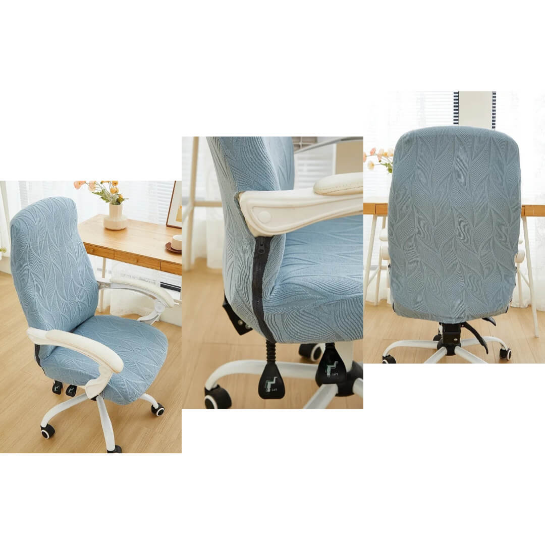 Fotel biurowy po nałożeniu pokrowca