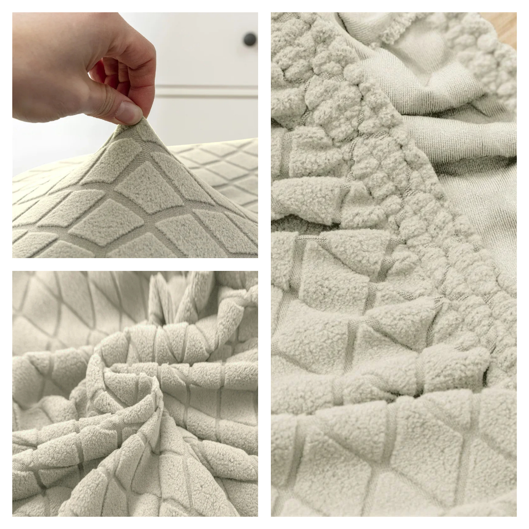 Żakardowy pokrowiec na krzesło skandynawskie