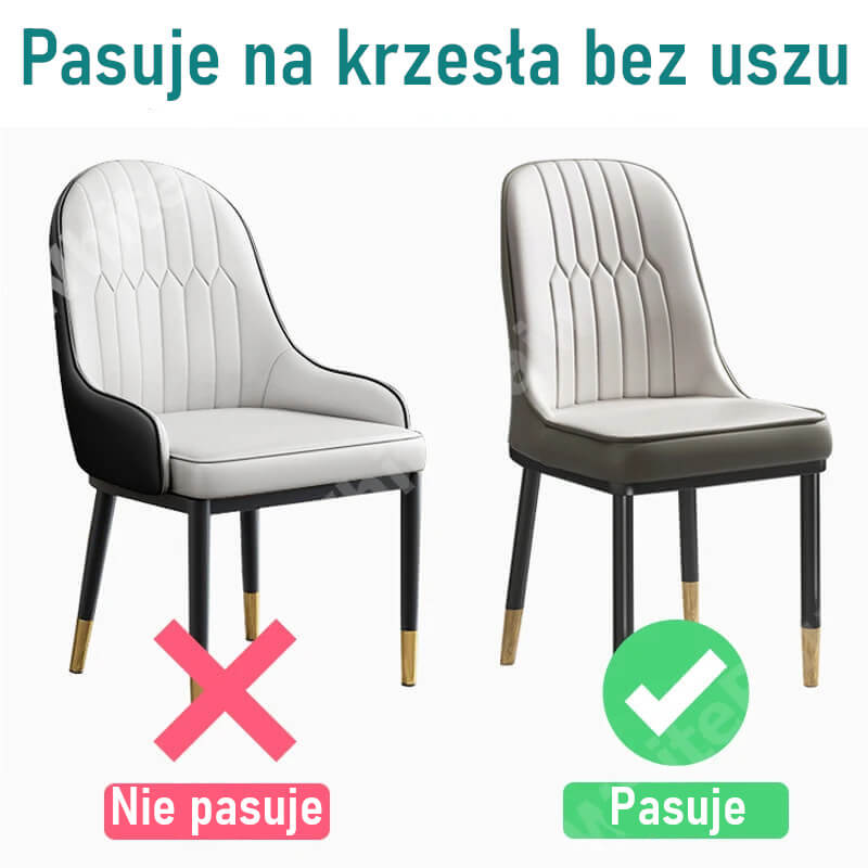 Żakardowy pokrowiec na krzesło z okrągłym oparciem na jakie krzesła pasuje