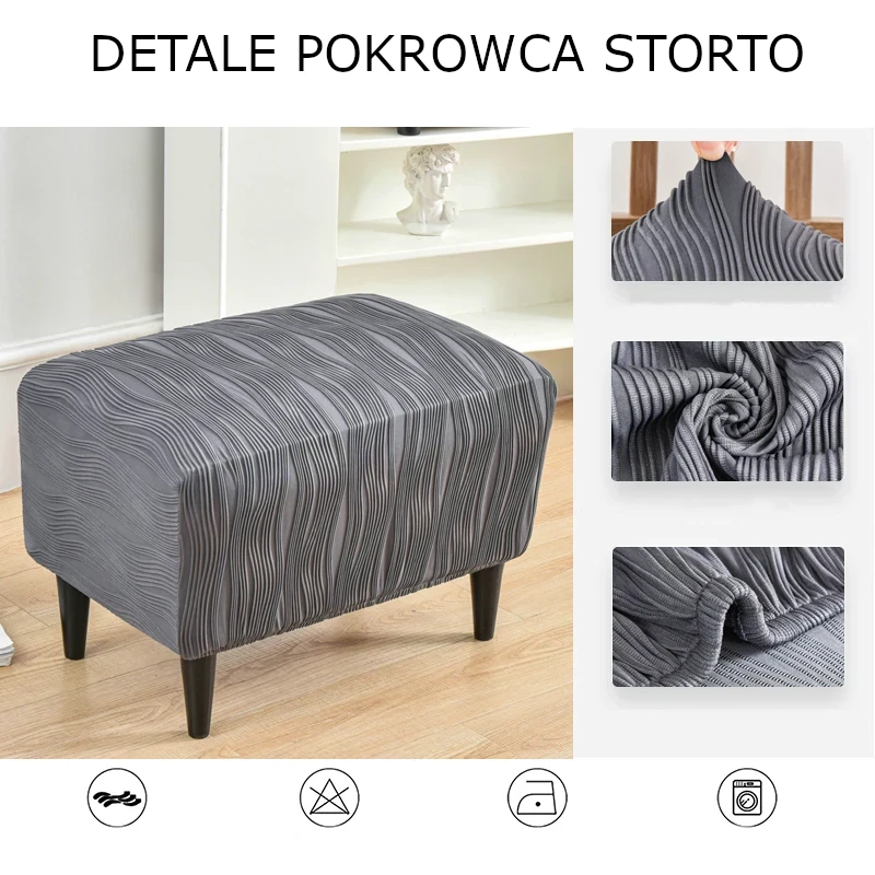 Podnóżek - pufa - pokrowiec storto - detale