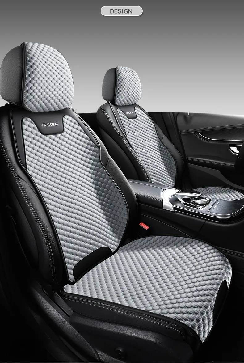 Pokrowiec na przedni fotel samochodu w kolorze jasnoszarym