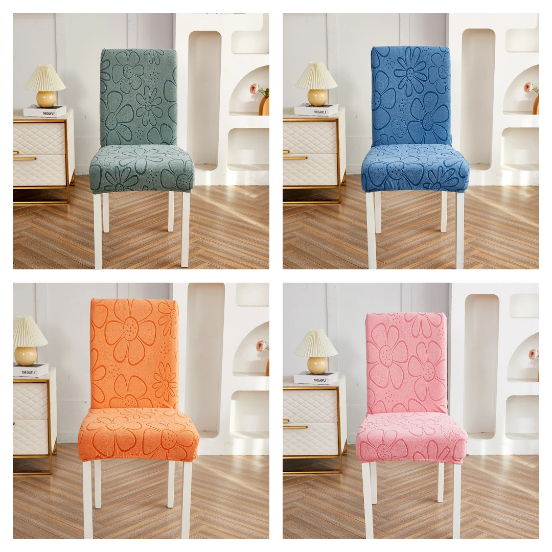 Żakardowy pokrowiec na krzesło