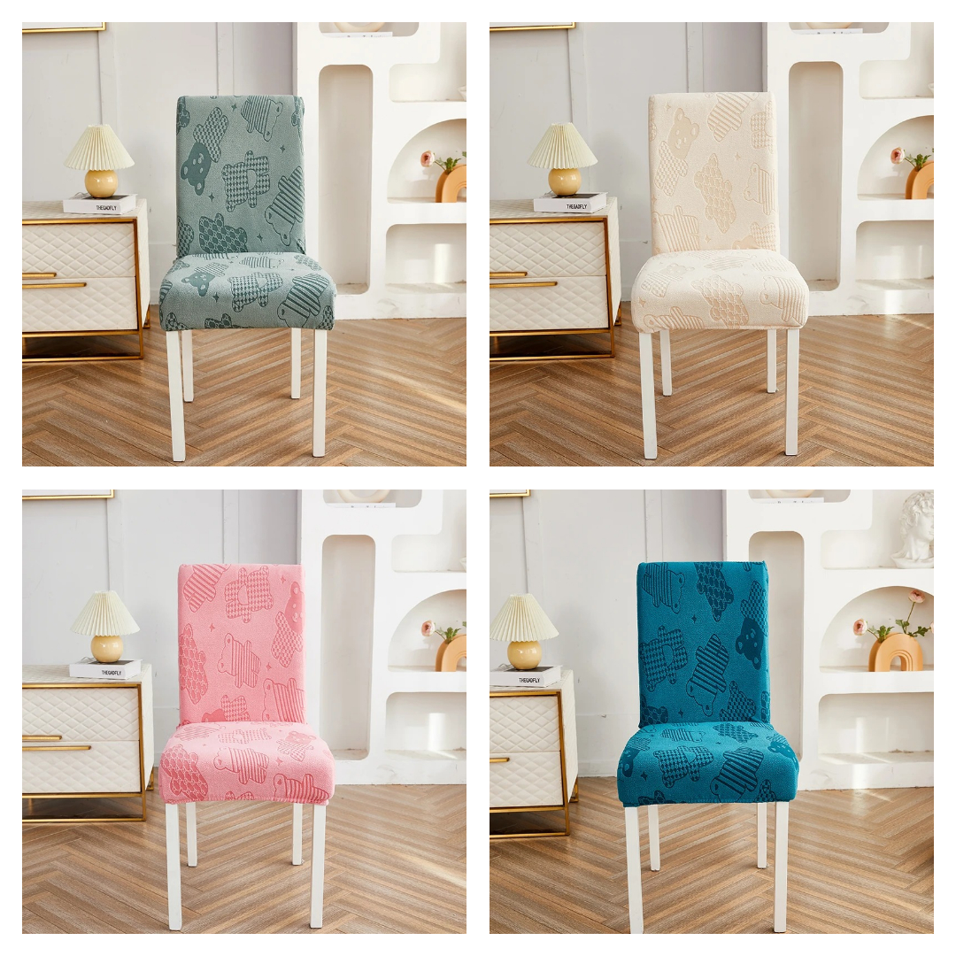 Żakardowy pokrowiec na krzesło