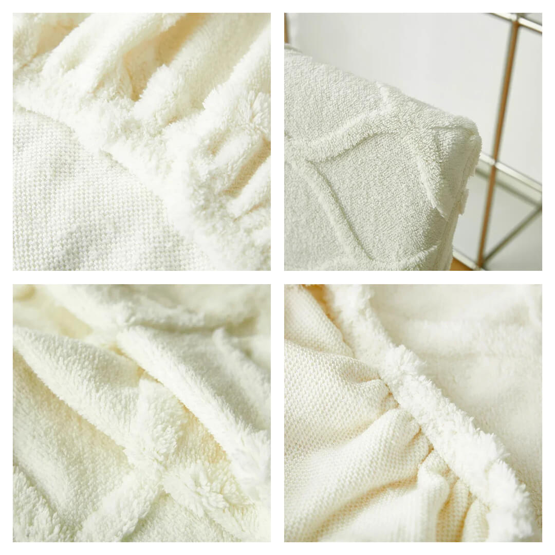 Żakardowy pokrowiec na krzesło z falbaną - detale - motyw Aurora