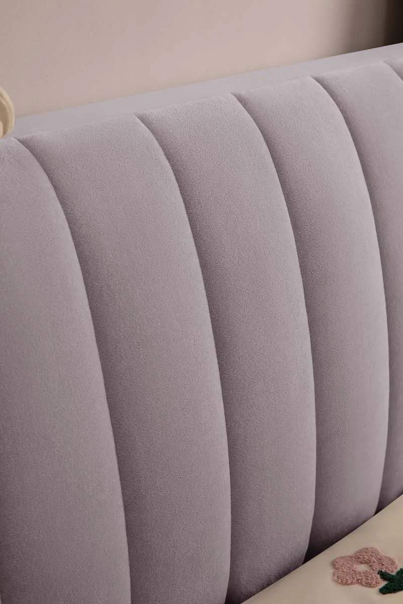 żakardowy pokrowiec na zagłówek łóżka