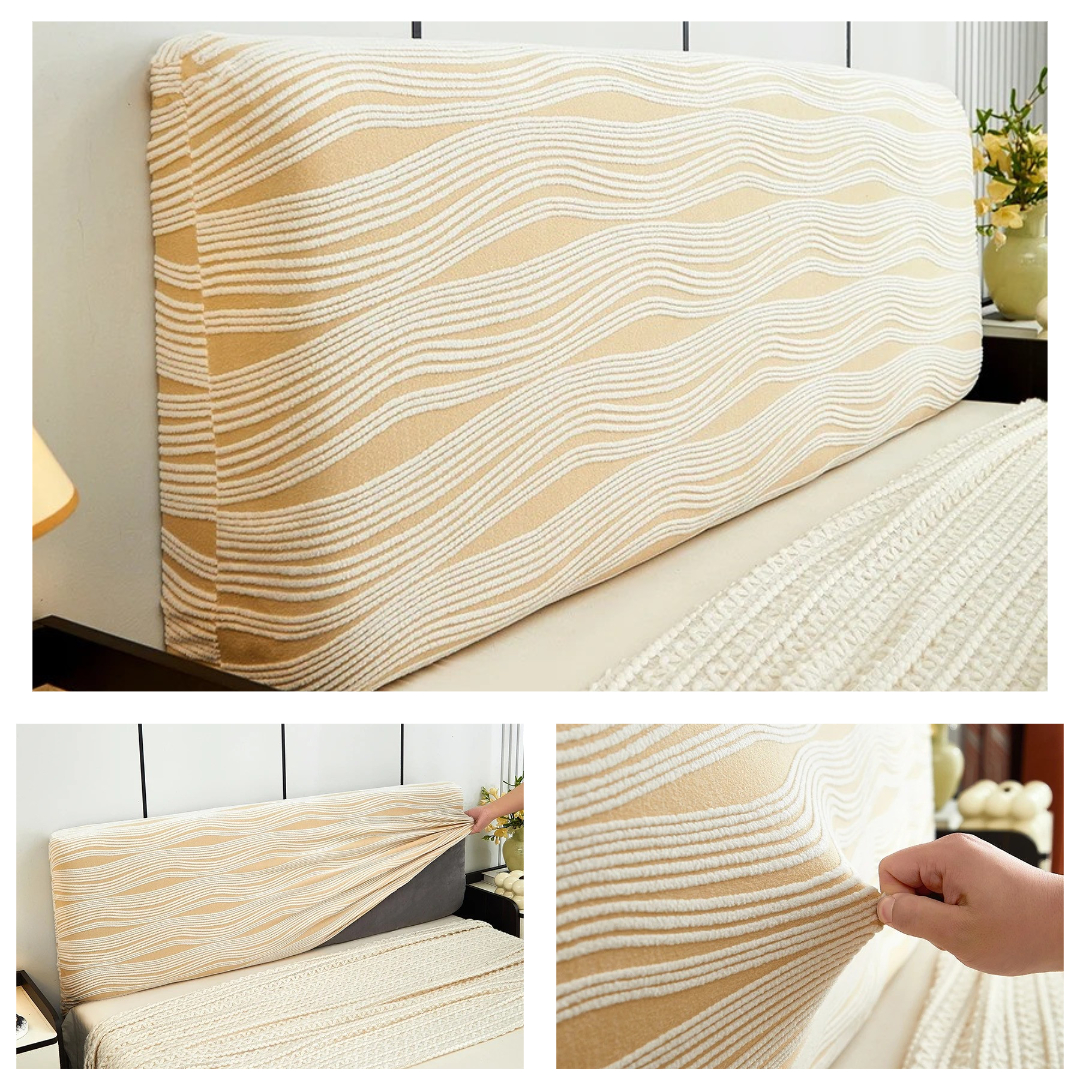 Pomarańczowy pokrowiec na oparcie kanapy