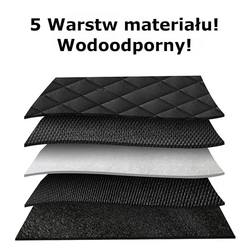 mata dla psa do auta - 5 warstw materiału