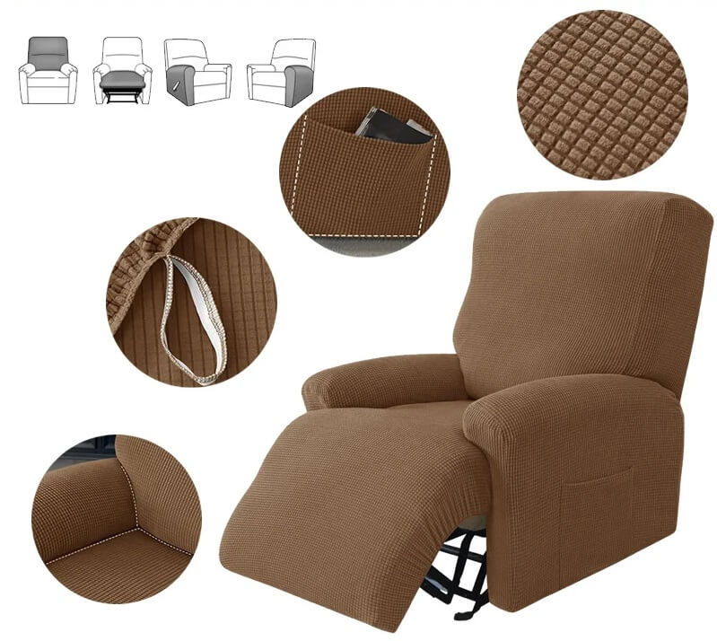 Pokrowiec na fotel rozkładany - materiał z bliska