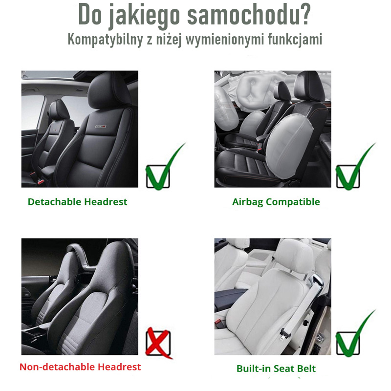 Kompatybilnosc pokrowca z fotelem samochodu