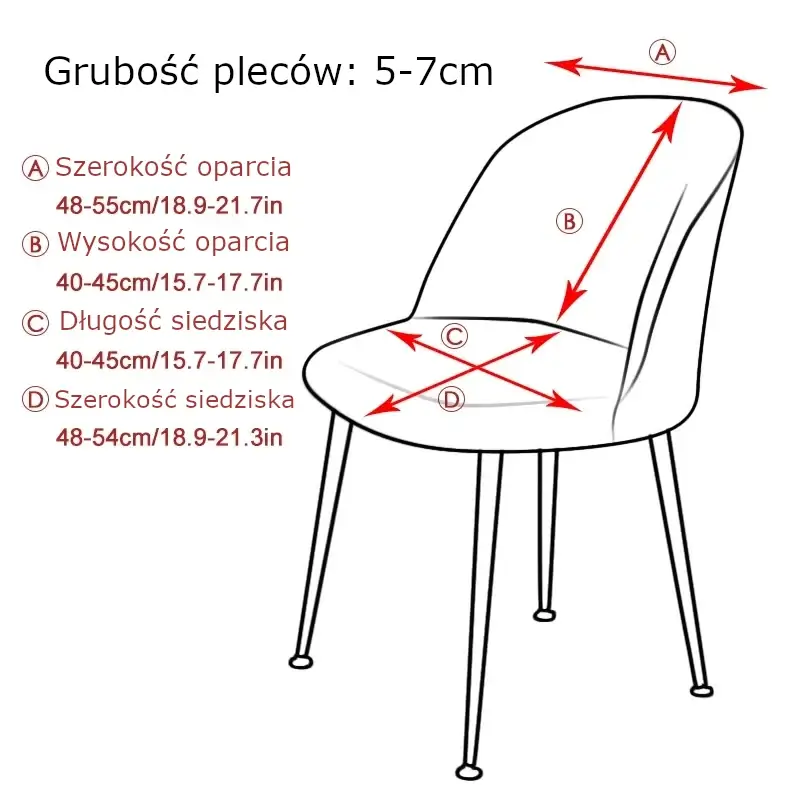 Jak mierzyc krzesło półokrągłe