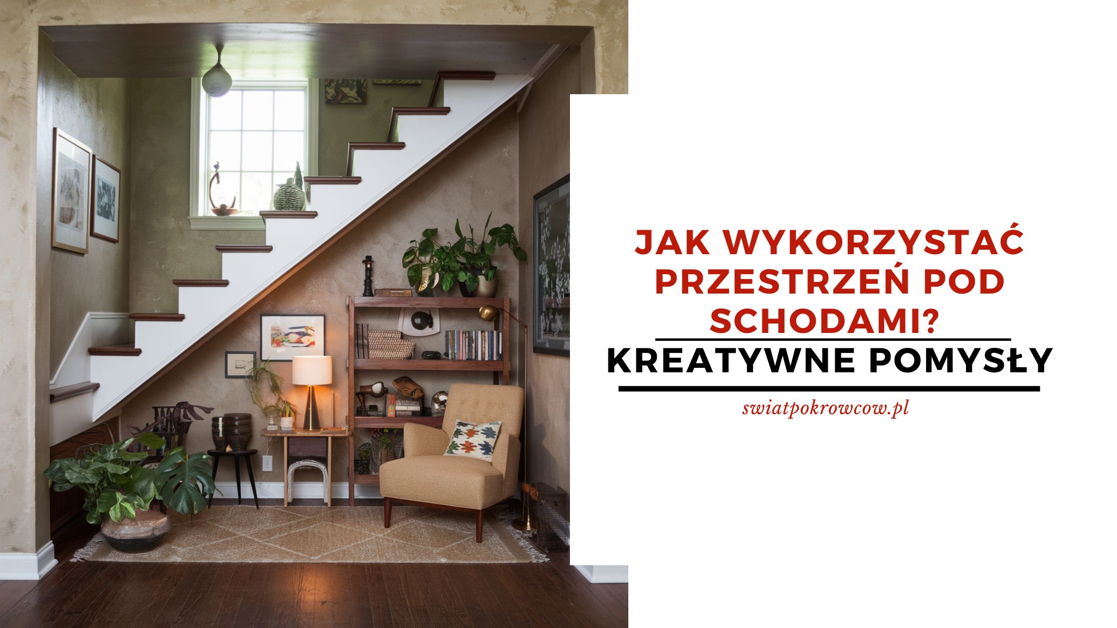 Jak wykorzystać przestrzeń pod schodami? Kreatywne pomysły
