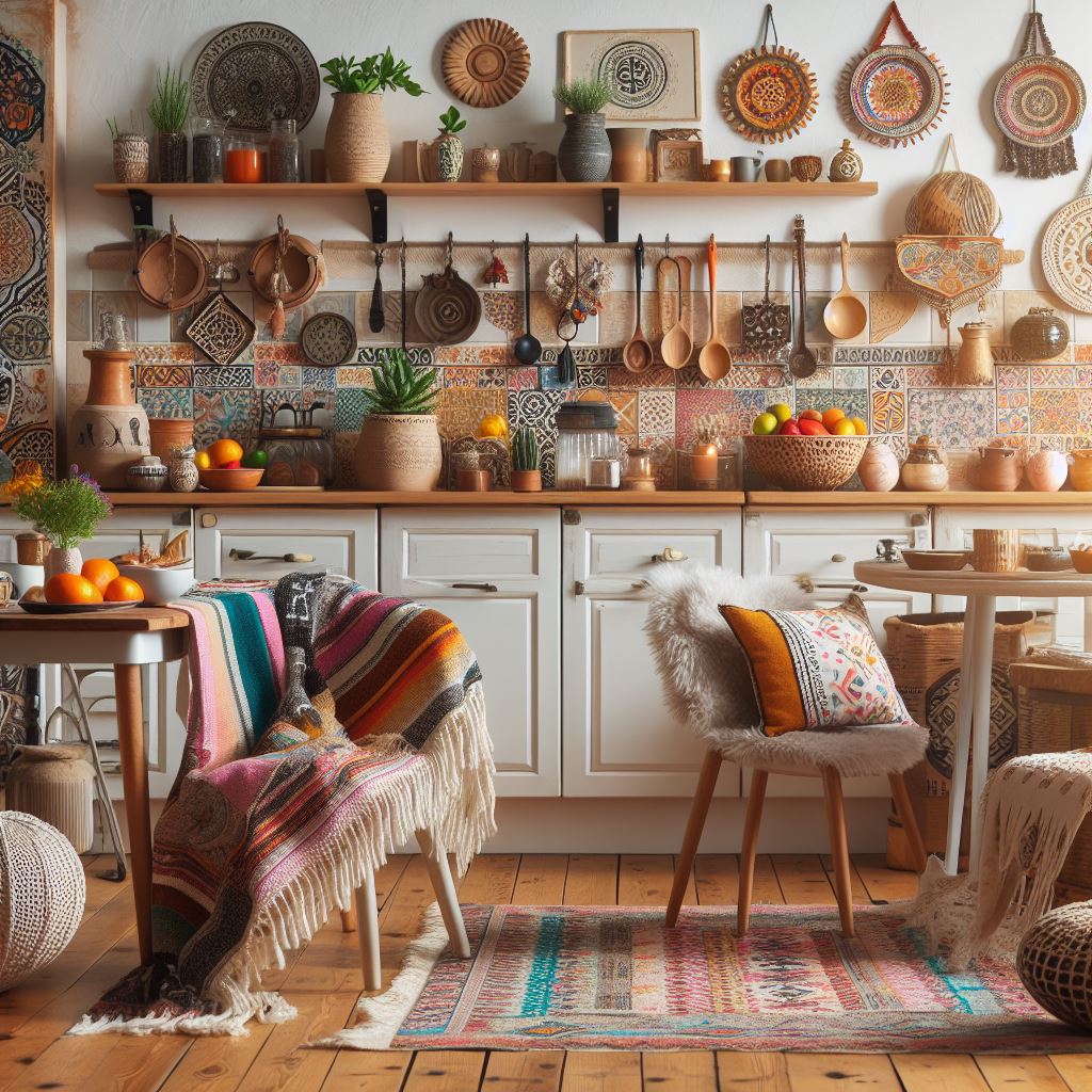 Kuchnia w stylu boho - jak łączyć kolory, wzory i faktury?