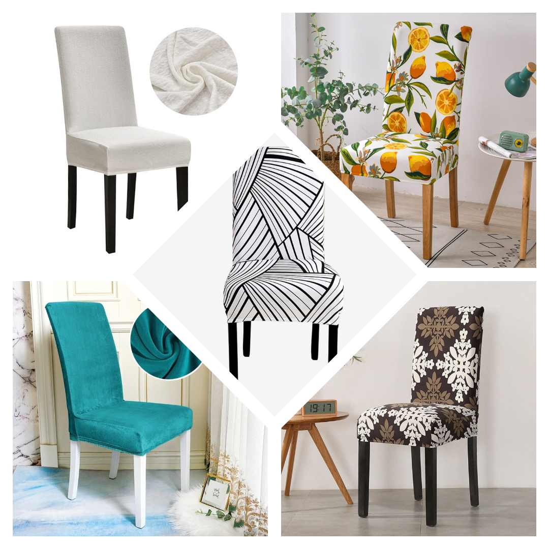 Wiosenne kolory i wzory na pokrowcach na krzesła - trendy 2024: 5 najmodniejszych propozycji.